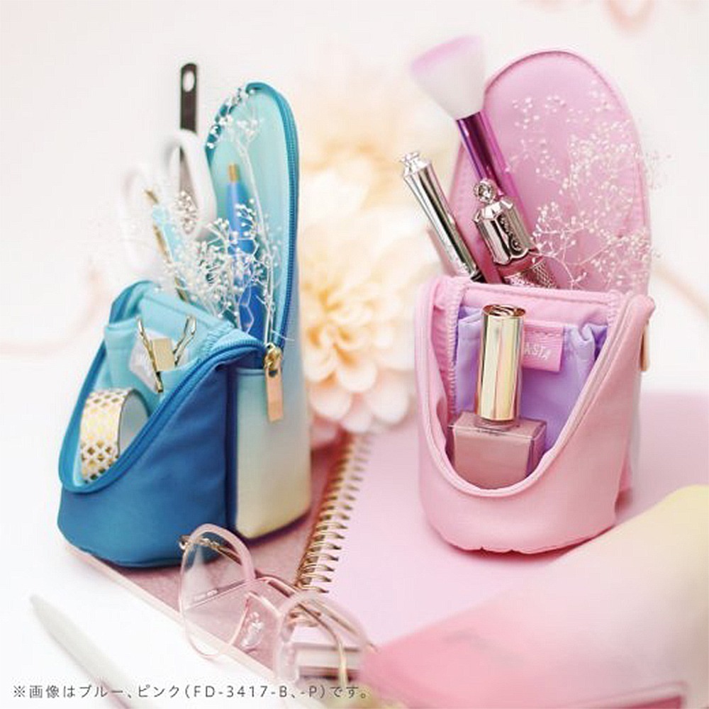 ｜買到吃手手｜日本 SONiC FD-3417 漸層立式筆袋 磁吸式筆袋 化妝包  鉛筆盒 收納包-細節圖3
