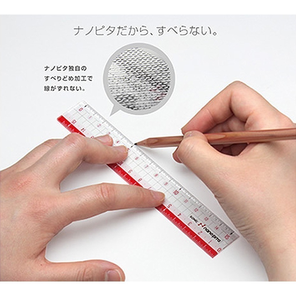 ｜買到吃手手｜日本 SONiC SK-7500 15cm 雙面止滑直尺 直尺 公司貨-細節圖6