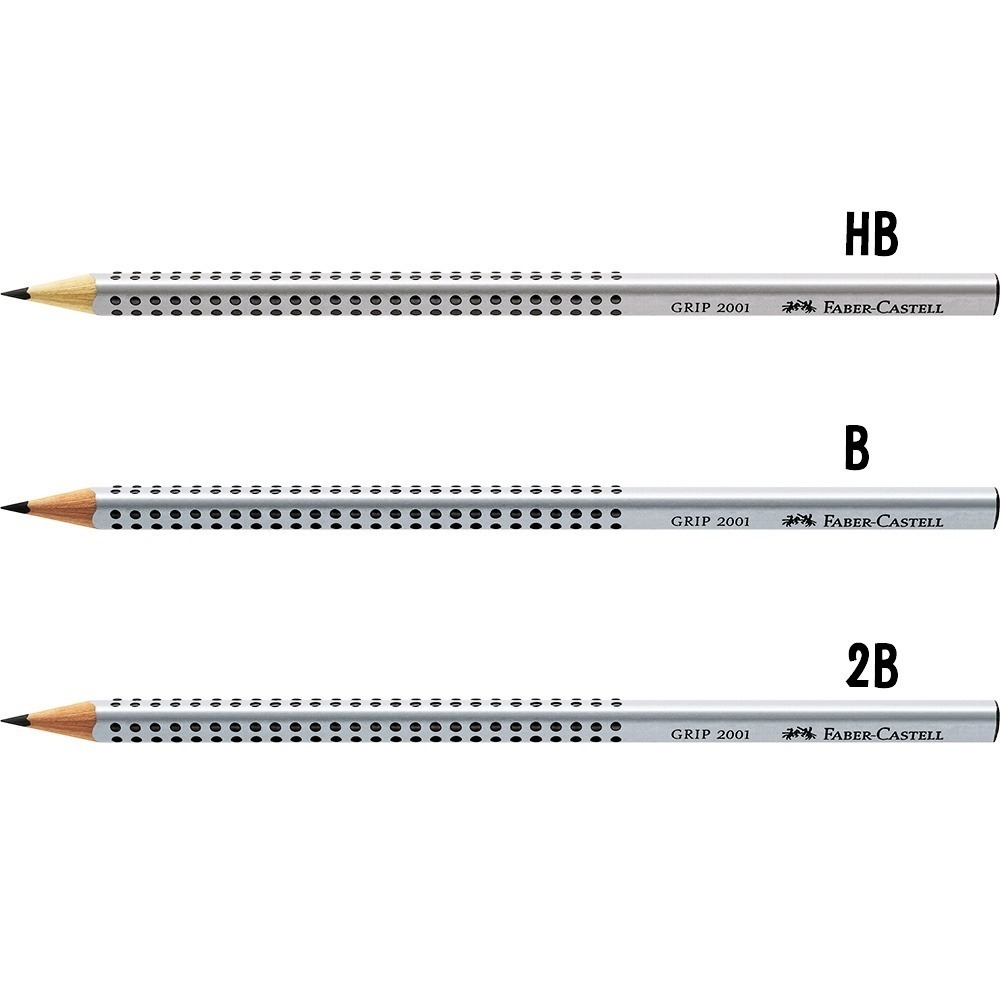 ｜買到吃手手｜輝柏 2001 鉛筆 櫻桃紅/藍/銀 12入 洞洞鉛筆 Faber-Castell-細節圖4