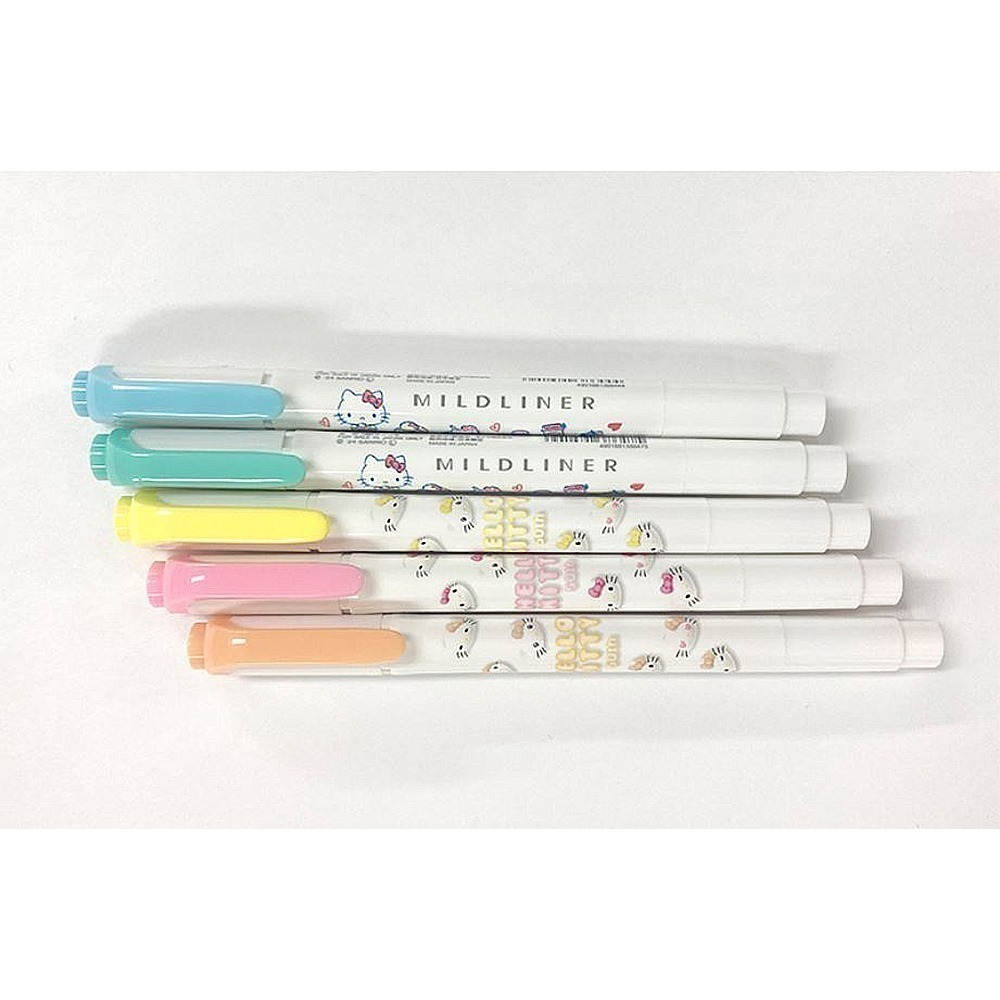 ｜買到吃手手｜斑馬【限量】 WKT7 HELLO KITTY 50週年 雙頭柔性螢光筆 MINDLINER ZEBRA-細節圖5