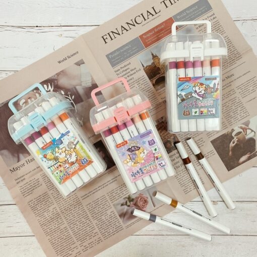 ｜買到吃手手｜筆樂 柴語錄 24色 水性 雙頭麥克筆 DPG5890 PENROTE-細節圖2