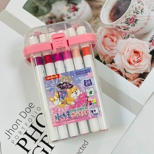 ｜買到吃手手｜筆樂 柴語錄 24色 水性 雙頭麥克筆 DPG5890 PENROTE-細節圖8