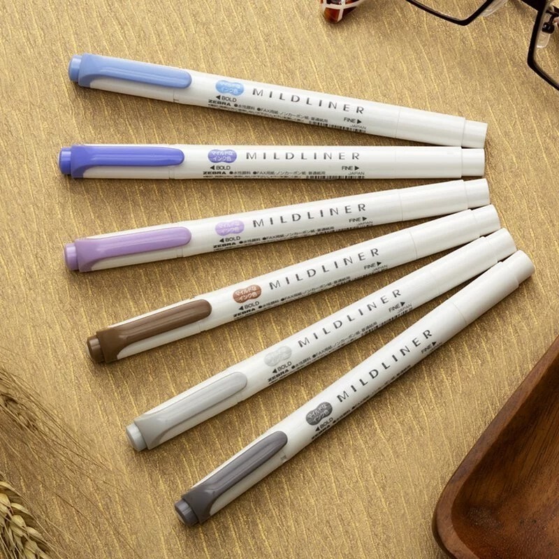 ｜買到吃手手｜【新色上市】斑馬 ZEBRA WKT7 雙頭柔性螢光筆 MILDLINER 螢光筆 柔色螢光筆-細節圖6