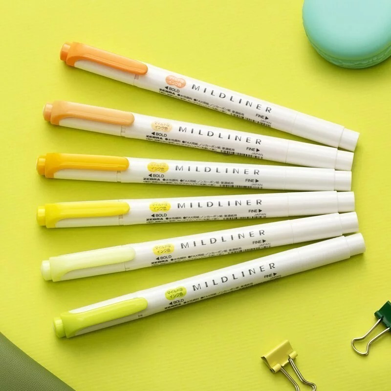 ｜買到吃手手｜【新色上市】斑馬 ZEBRA WKT7 雙頭柔性螢光筆 MILDLINER 螢光筆 柔色螢光筆-細節圖4
