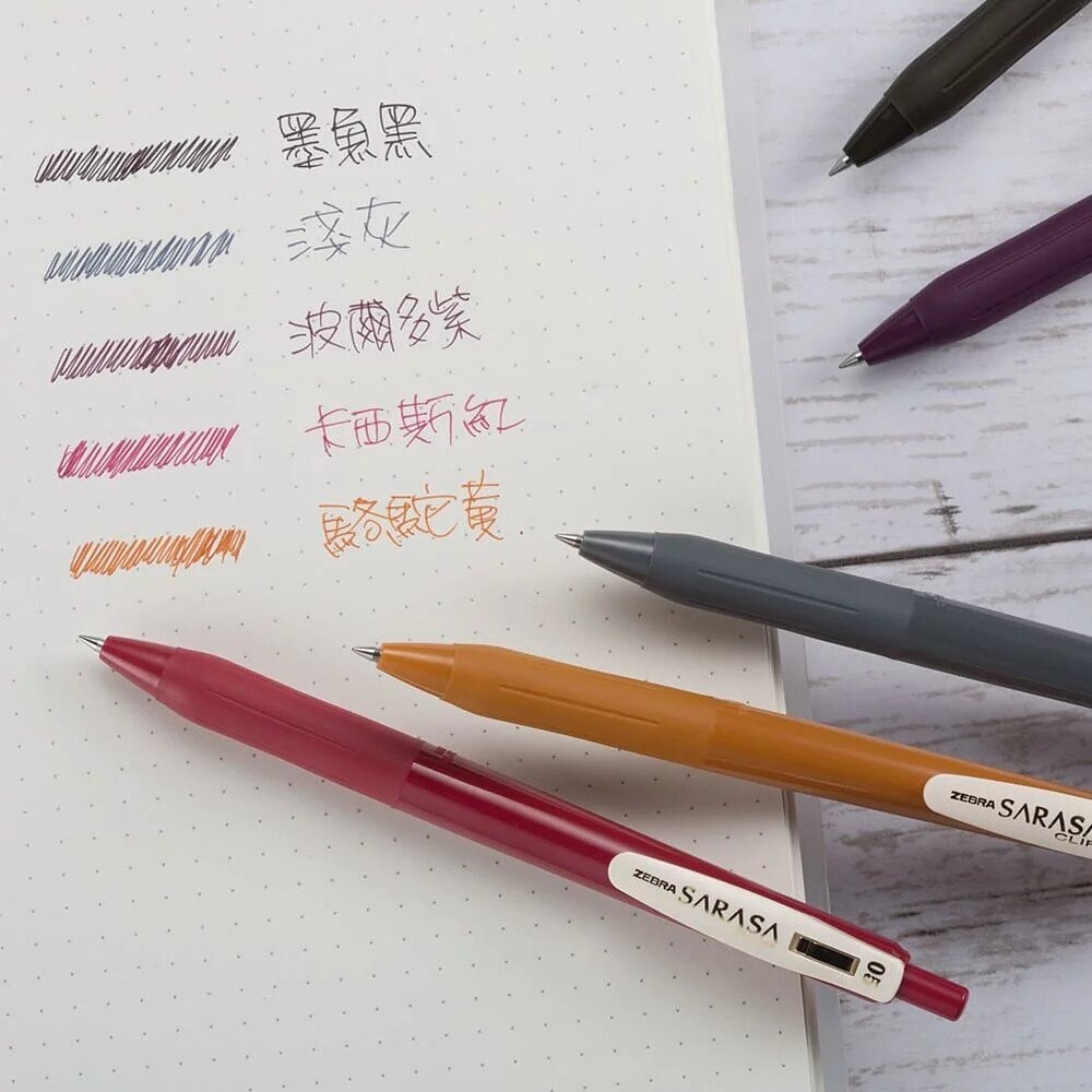 ｜買到吃手手｜斑馬 ZEBRA SARASA CLIP JJ15-V 復古色 0.5mm JJ15 復古筆 典雅風鋼珠筆-細節圖3