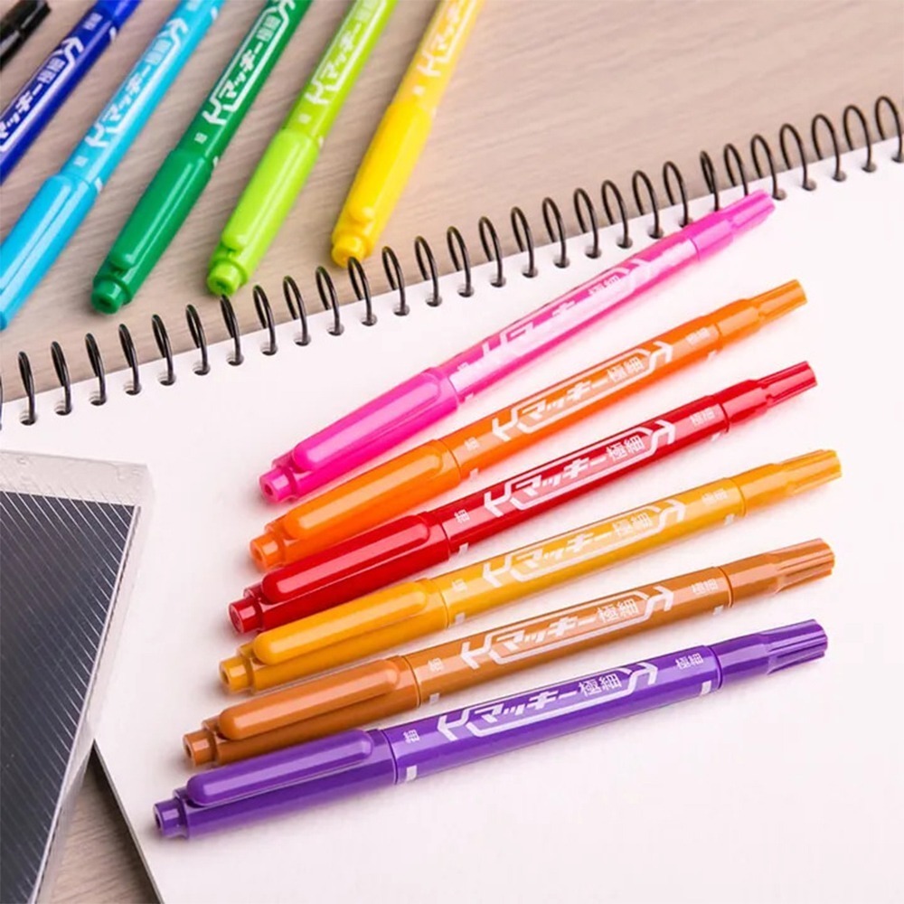 ｜買到吃手手｜斑馬 ZEBRA  MO-120 雙頭極細筆 油性極細雙頭嘜克筆 0.5mm 油性筆 嘜克筆-細節圖2