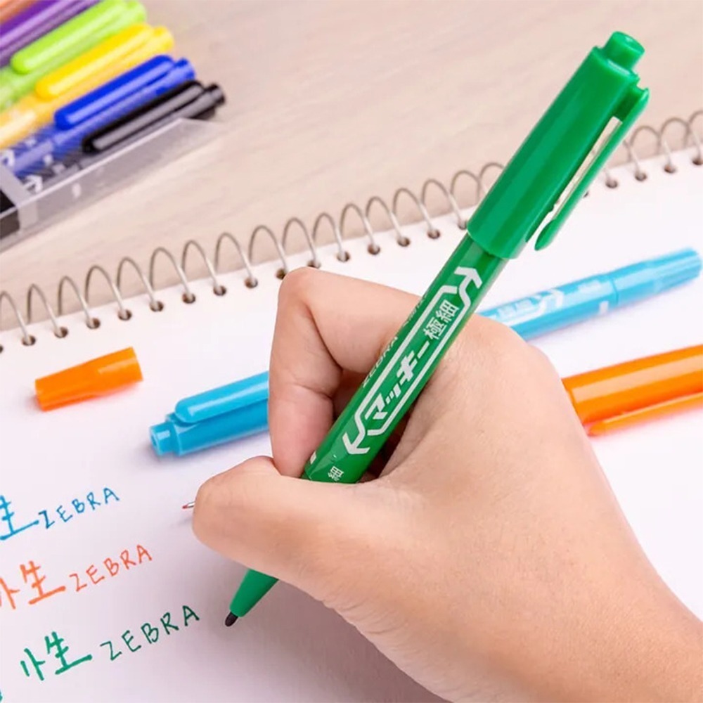 ｜買到吃手手｜斑馬 ZEBRA  MO-120 雙頭極細筆 油性極細雙頭嘜克筆 0.5mm 油性筆 嘜克筆-細節圖4