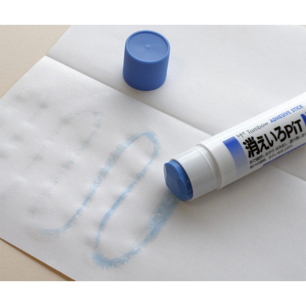 ｜買到吃手手｜蜻蜓 TOMBOW PT-NC 22g / PT-TC 10g 顯示型口紅膠(藍) PiT Bl-細節圖2