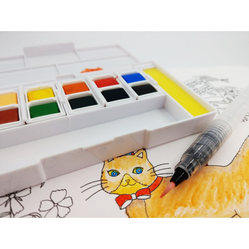 ｜買到吃手手｜蒙納 MONA 44940 3入水筆 水筆套裝組合 大 中小 圓頭-細節圖5