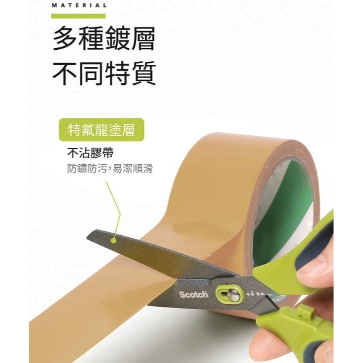 ｜買到吃手手｜3M 2合1開箱剪刀 SS-U-N7/8 不沾膠  SS-U-P7/8 不鏽鋼 SS-U-T7/8鈦金屬-細節圖8