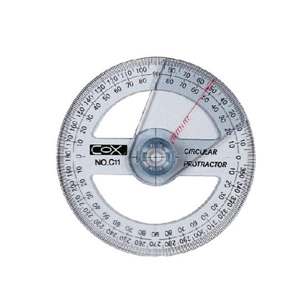 ｜文具管家｜COX 三燕 圓形尺 可旋轉圓形尺 C11 / C10 / C15-細節圖2