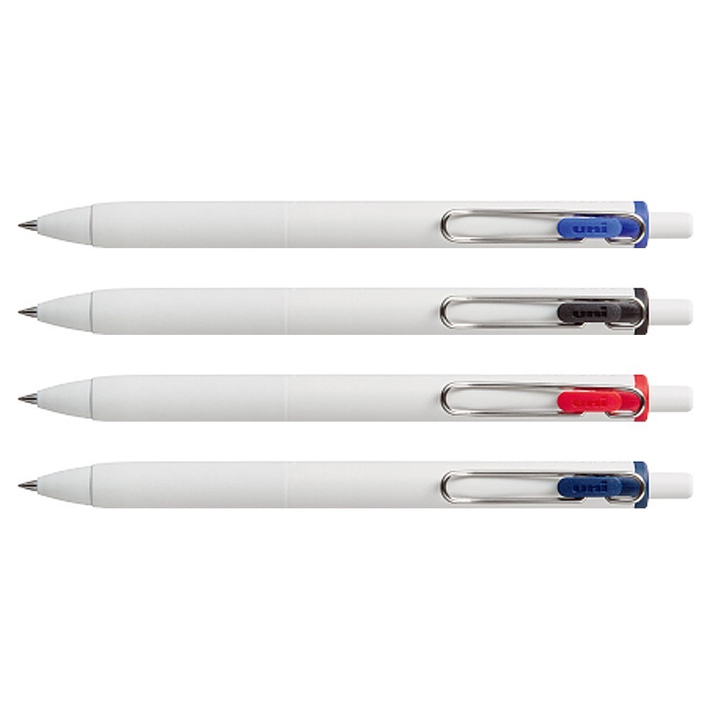 ｜買到吃手手｜三菱【買5支送咖啡提貨券】UNI ONE 鋼珠筆 0.5mm 白桿 黑桿 UMNS-05-細節圖2