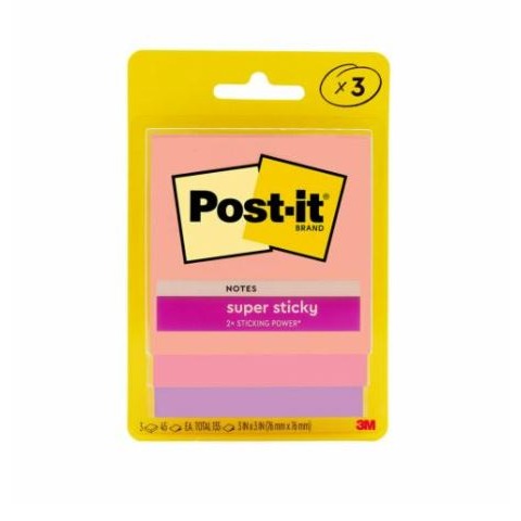 ｜買到吃手手｜3M 3321 3色狠黏利貼 便利貼 76x76mm Post-it®-規格圖6