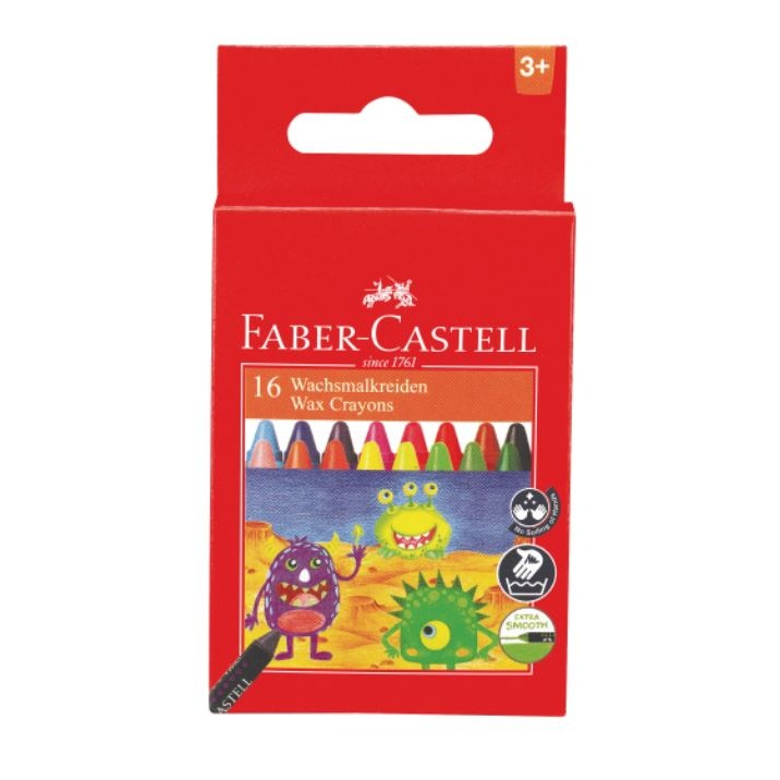 ｜買到吃手手｜輝柏 大眼星球 無毒蠟筆 12色/16色 120043/120050 蠟筆 Faber-Castell-規格圖4