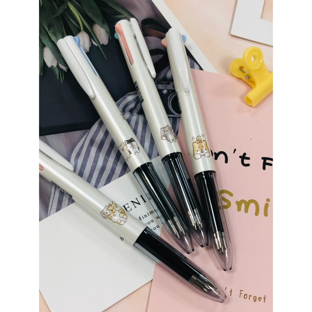 ｜買到吃手手｜筆樂 DPA5227 柴語錄四色筆 0.5mm PENROTE-細節圖2