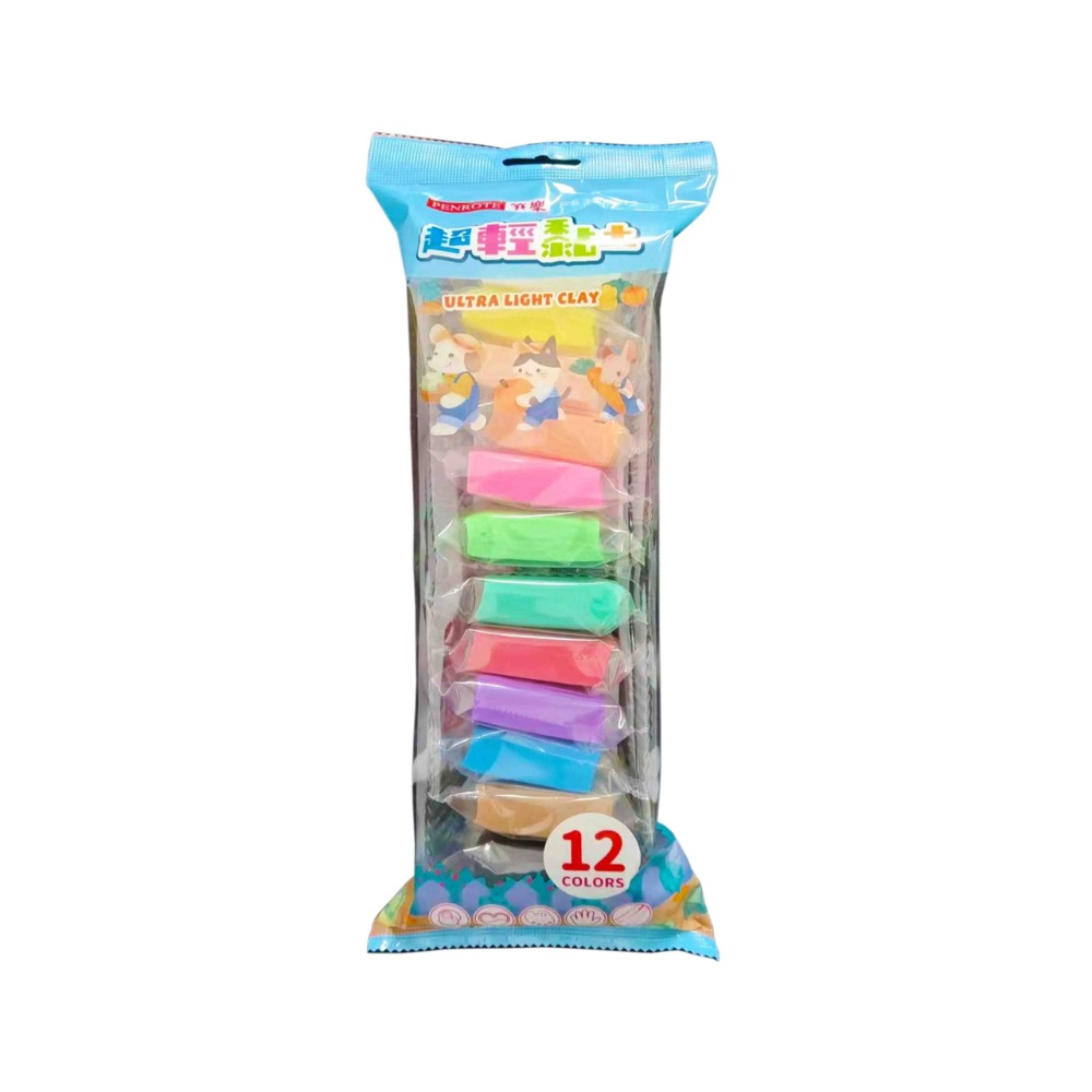 ｜買到吃手手｜筆樂 超輕黏土 F8334 12/24/36色 黏土 PENROTE-規格圖11