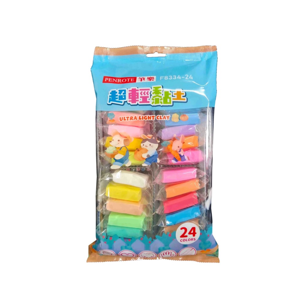 ｜買到吃手手｜筆樂 超輕黏土 F8334 12/24/36色 黏土 PENROTE-規格圖11