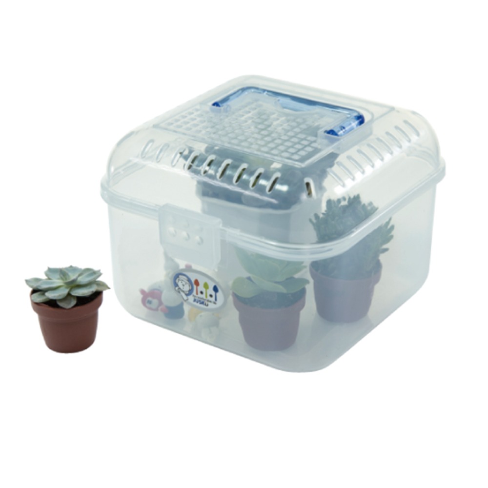 ｜買到吃手手｜斯捷 3363 小漢寶 寵物箱 寵物觀察箱 觀育箱 寵物籠 工具箱 收納箱 附提把-規格圖2