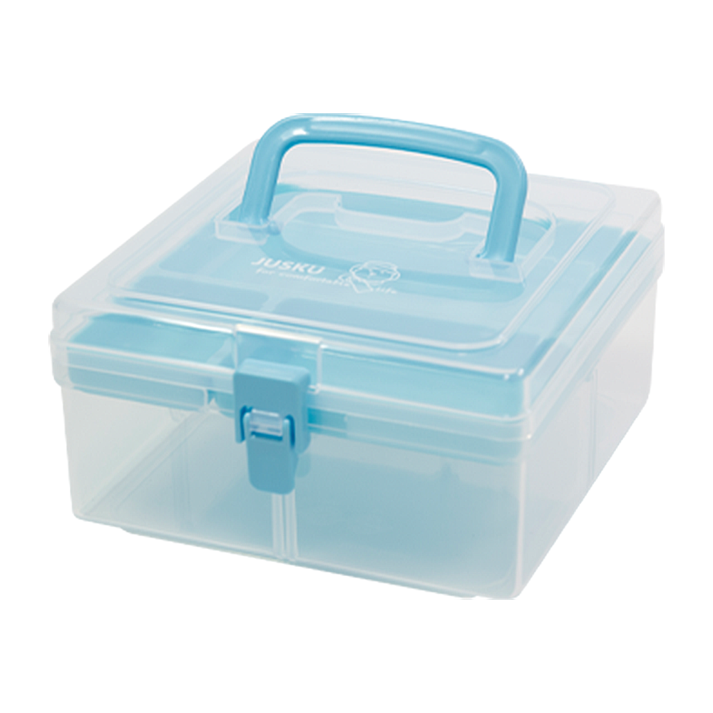 ｜買到吃手手｜佳斯捷 3256 板豆腐手提收納箱 收納箱 收納盒 工具箱 附提把-規格圖3