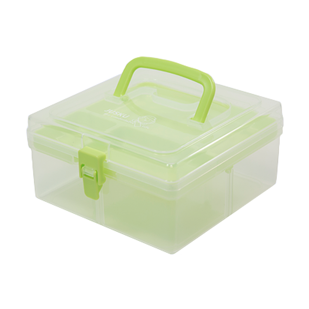 ｜買到吃手手｜佳斯捷 3256 板豆腐手提收納箱 收納箱 收納盒 工具箱 附提把-規格圖3