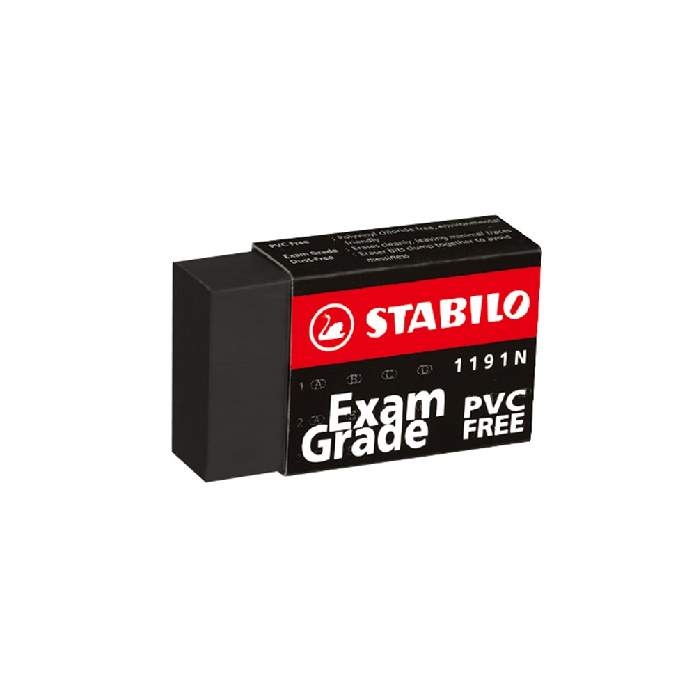 ｜買到吃手手｜德國 天鵝牌 STABILO 黑色環保無毒橡皮擦 1191N 1196N 黑色橡擦-規格圖3