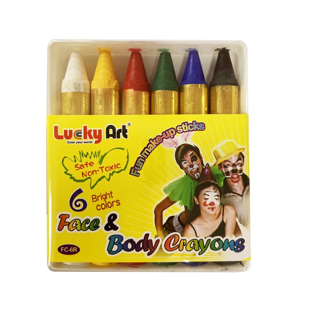 ｜買到吃手手｜AP 普思 人體彩繪筆  萬聖節 派對活動 條狀 LFC 6色 / 12色 主色 螢光 珍珠色-規格圖1