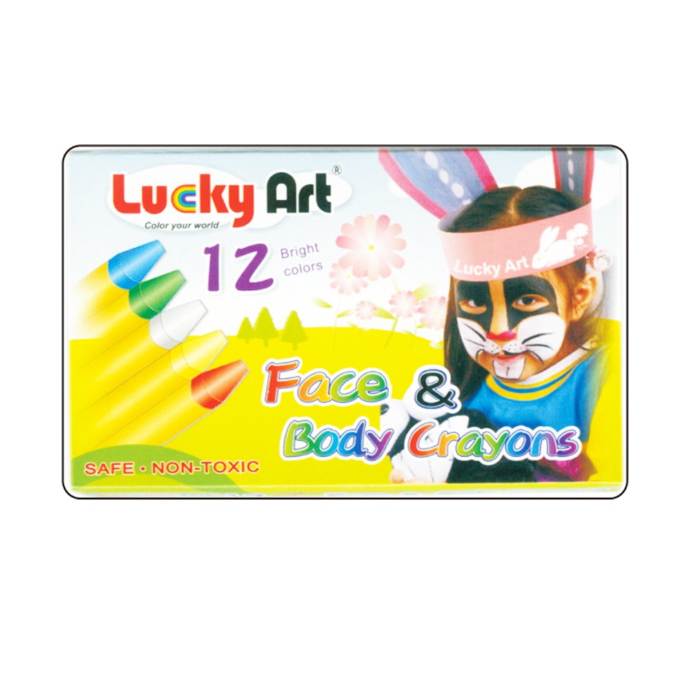 ｜買到吃手手｜AP 普思 人體彩繪筆  萬聖節 派對活動 條狀 LFC 6色 / 12色 主色 螢光 珍珠色-規格圖1