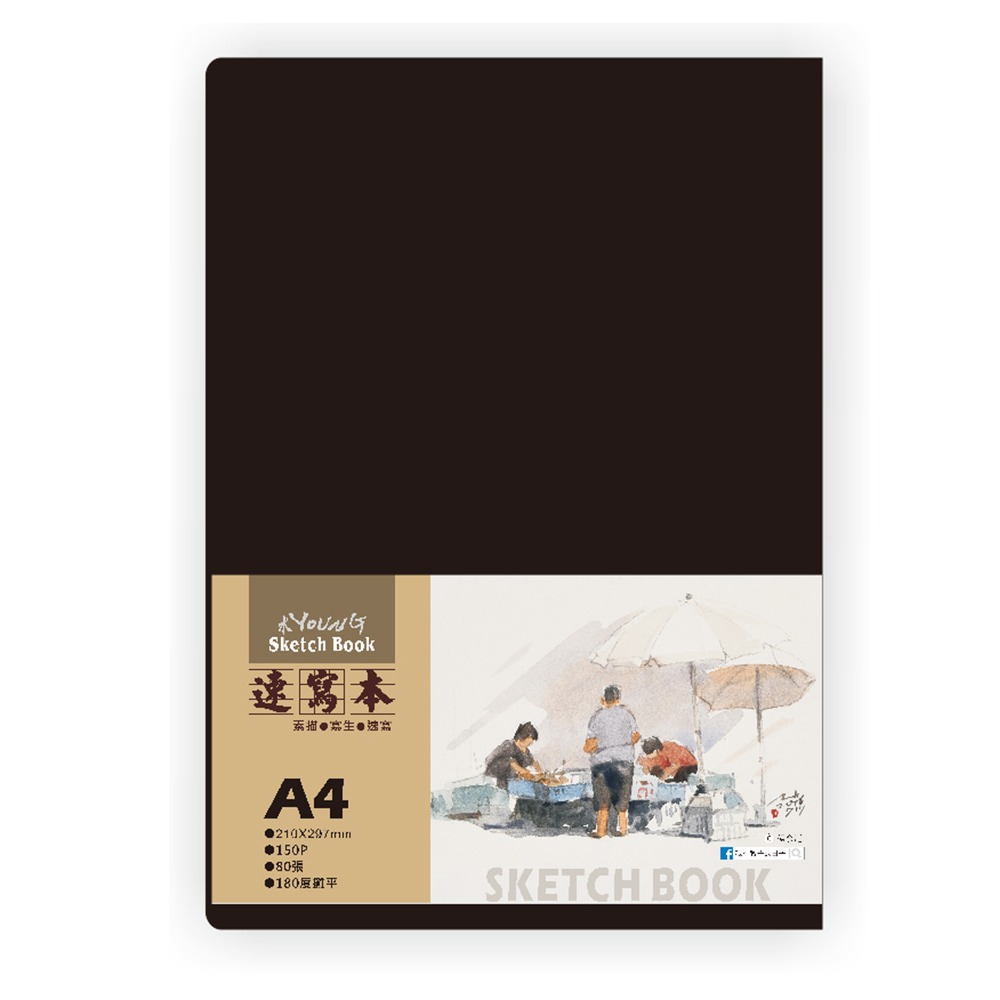 ｜買到吃手手｜AP 普思 水Young 素描寫生速寫本 A4/A5/A6 素描本 寫生本 戶外寫生-規格圖5