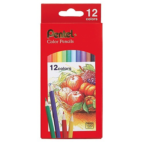 ｜買到吃手手｜飛龍 Pentel CB8 12色 24色 紙盒 六角色鉛筆 六角塗頭-規格圖3