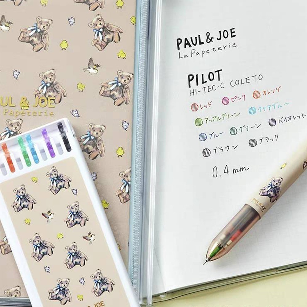 ｜龍品文創｜【限量】百樂 Paul & Joe聯名 筆記本 4色超細變芯筆管 10色變芯筆芯 變芯筆 PILOT-細節圖2