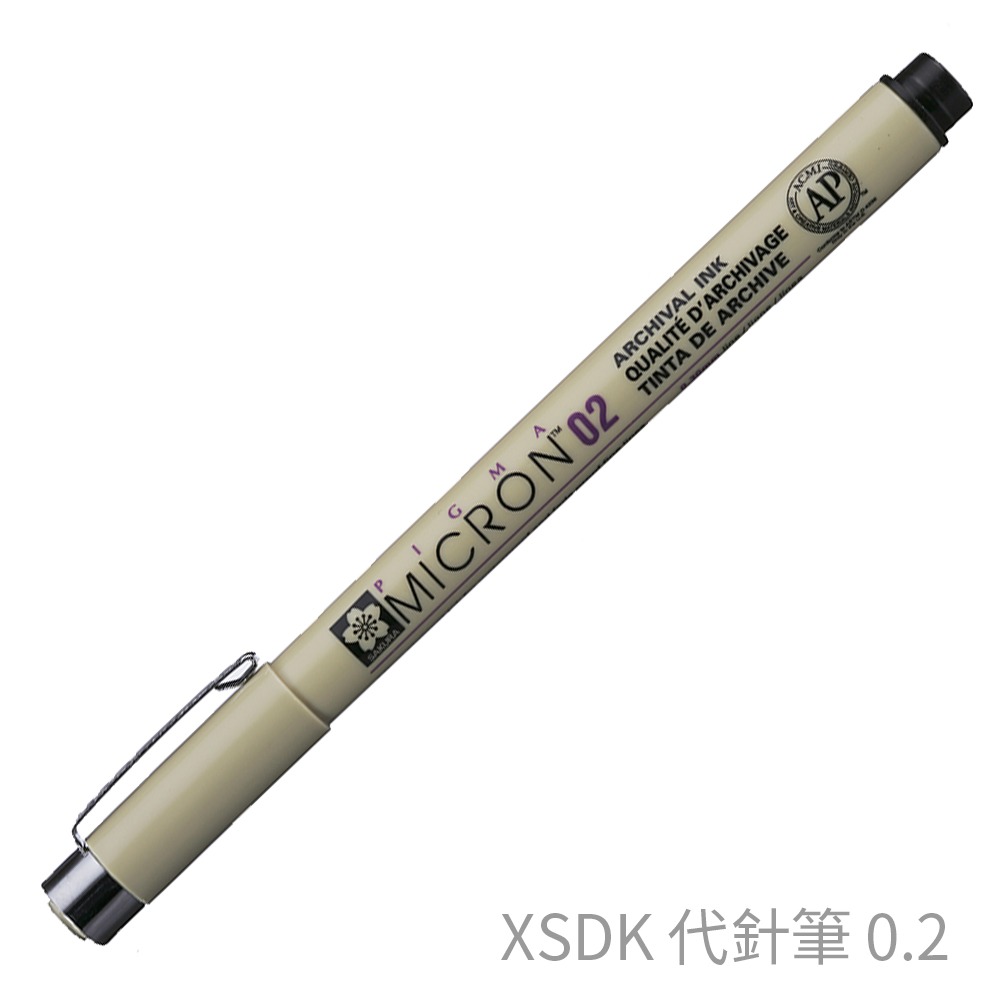 ｜文具管家｜櫻花 SAKURA XSDK 代針筆 黑色 0.05 0.1-0.8-規格圖1