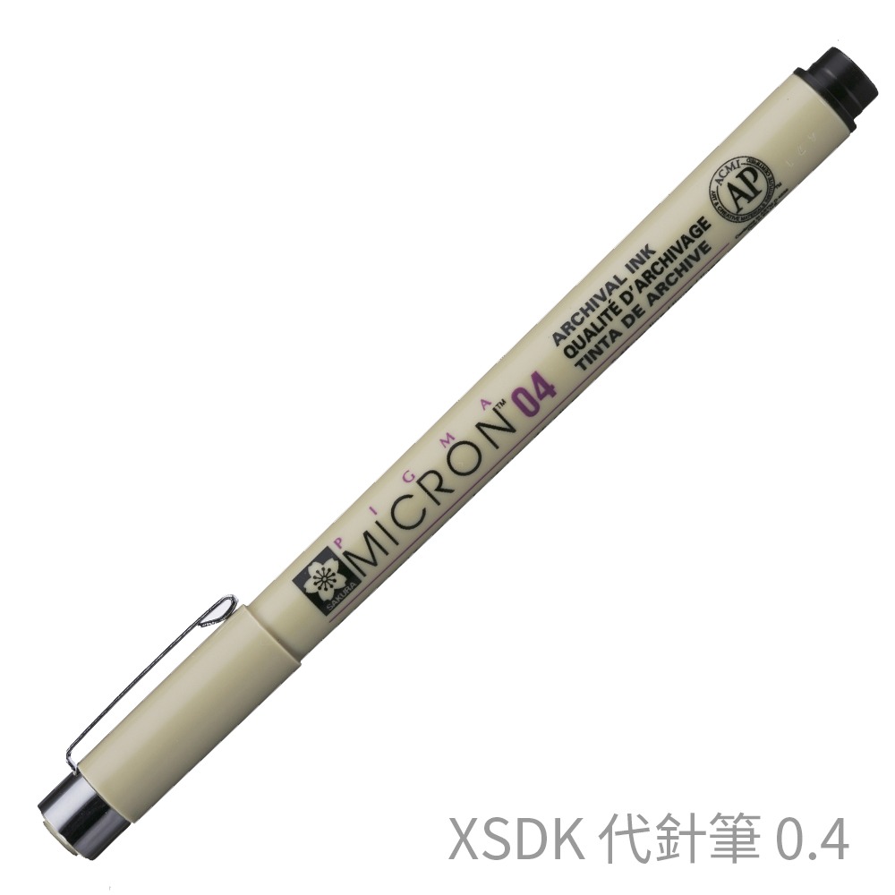 ｜文具管家｜櫻花 SAKURA XSDK 代針筆 黑色 0.05 0.1-0.8-規格圖1