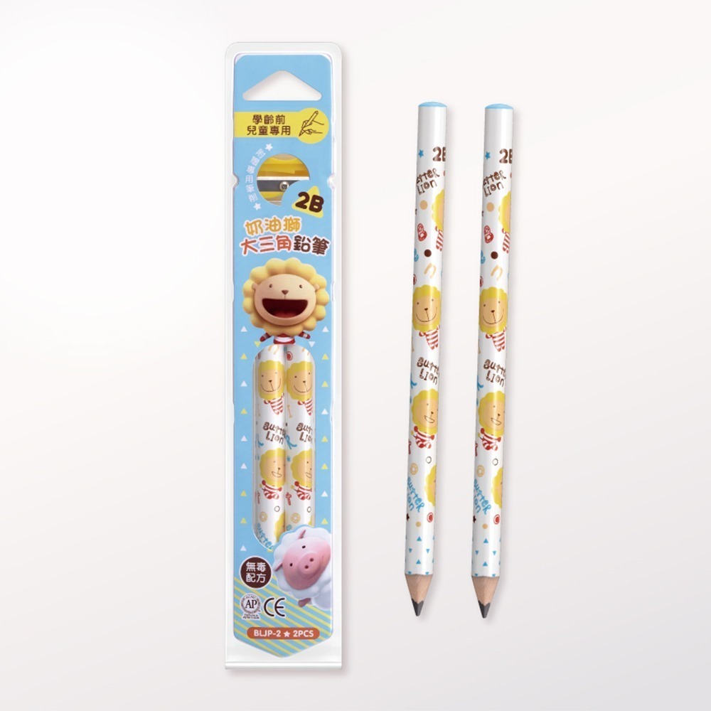 ｜買到吃手手｜雄獅 低年級文具組 24色彩色筆 膠水 鉛筆 剪刀 旋轉蠟筆 中性筆 文具6件組 SIMBALION-細節圖3