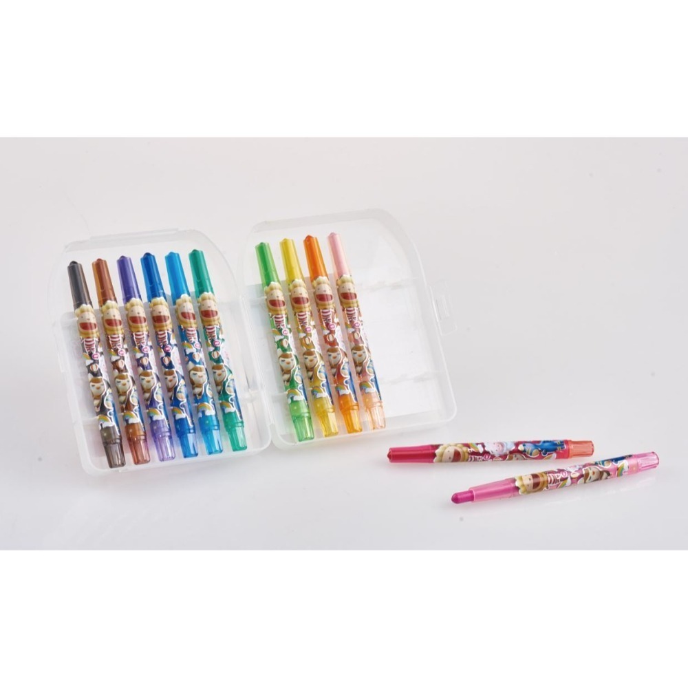 ｜買到吃手手｜雄獅 低年級文具組 24色彩色筆 膠水 鉛筆 剪刀 旋轉蠟筆 中性筆 文具6件組 SIMBALION-細節圖4