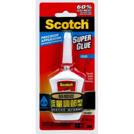 ｜文具管家｜3M™ Scotch® AD124 流量調節型瞬間膠-液狀 AD125 流量調節型瞬間膠-膠狀 瞬間膠-規格圖1