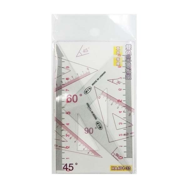 ｜買到吃手手｜W.I.P 台灣聯合 HA401-22 三角板組 HA401-33 雙色三角板組 定規 三角板 尺-規格圖7