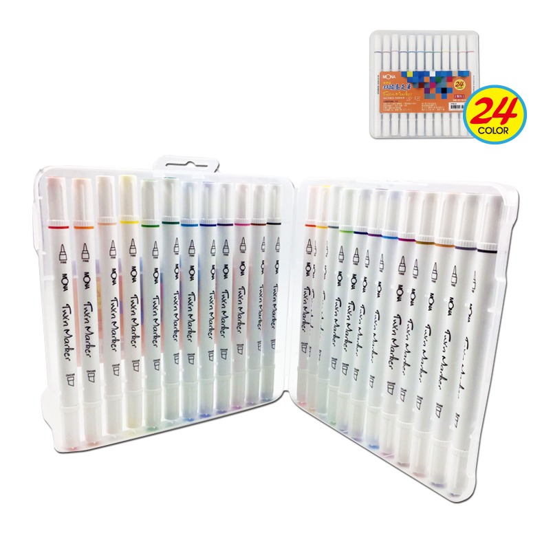 ｜買到吃手手｜MONA 蒙納 6700 酒精雙頭麥克筆 學生級雙頭麥克筆 12/24/36色 萬事捷-規格圖7