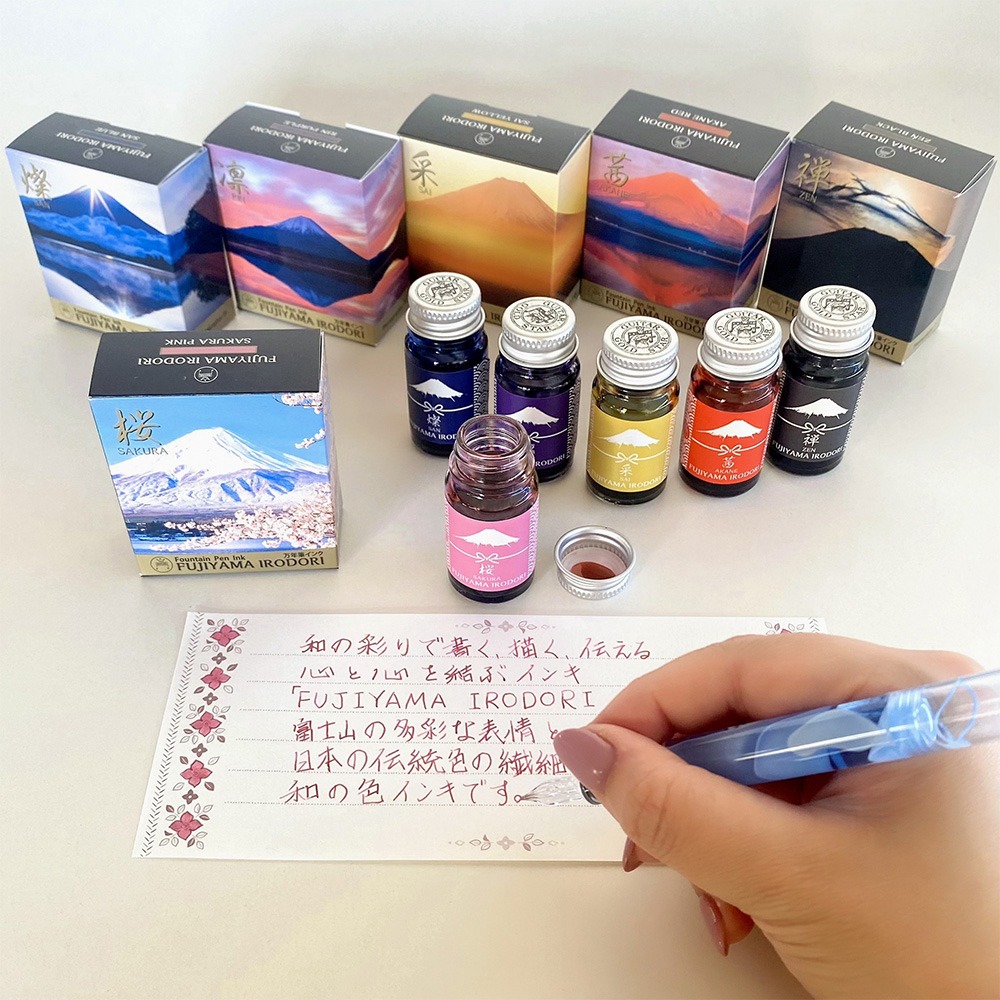 ｜買到吃手手｜寺西化學【預購】 日本 富士百景鋼筆墨水 12ML 燦/櫻/凜/茜/禪/采 能藝-細節圖3