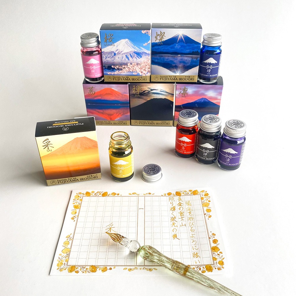 ｜買到吃手手｜寺西化學【預購】 日本 富士百景鋼筆墨水 12ML 燦/櫻/凜/茜/禪/采 能藝-細節圖6