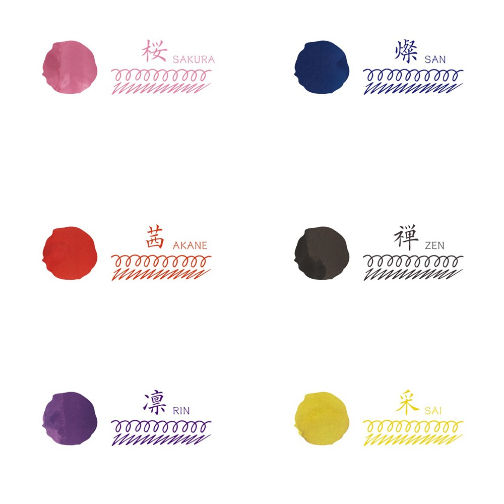 ｜買到吃手手｜寺西化學【預購】 日本 富士百景鋼筆墨水 12ML 燦/櫻/凜/茜/禪/采 能藝-細節圖10