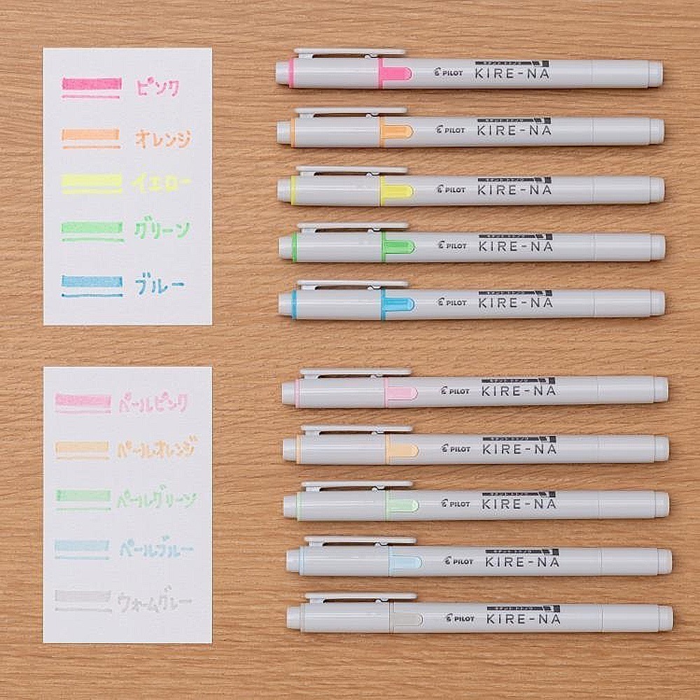 ｜買到吃手手｜百樂 KIRE-NA 雙頭螢光筆 綺麗螢光筆 一般色/淡彩色 PILOT-細節圖4