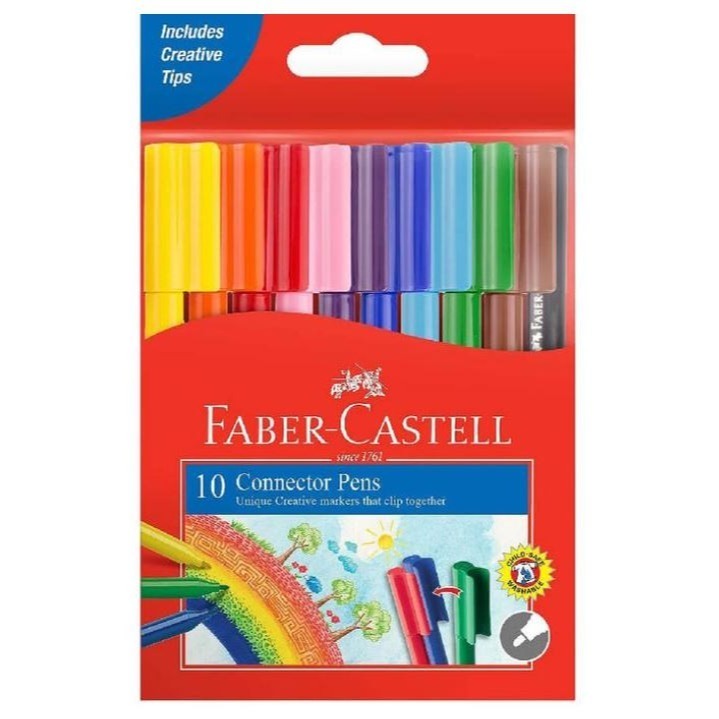 ｜買到吃手手｜輝柏 【限量】 兒童繪畫禮盒組 色鉛筆 連接筆 圖畫本 水彩筆 顏色隨機 FABER-CASTELL-細節圖5