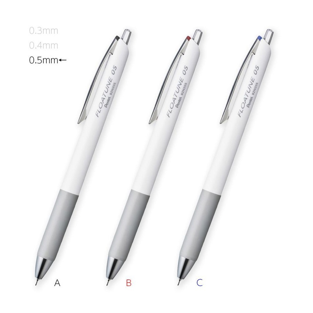 ｜買到吃手手｜飛龍 PENTEL 按壓式輕滑鋼珠筆 按壓式輕滑鋼珠筆替芯 FLOATUNE-規格圖4