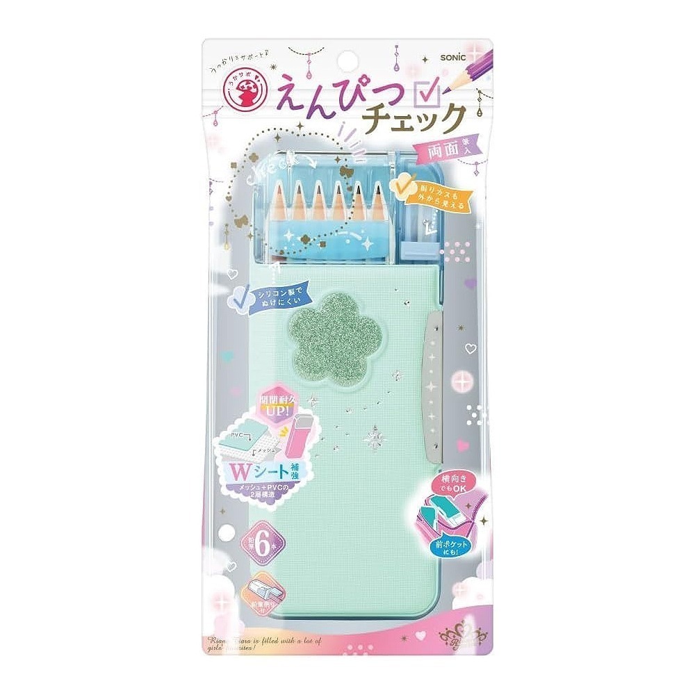 ｜買到吃手手｜日本 SONiC FD-1046 夢幻風透視耐用筆盒 鉛筆盒-規格圖6