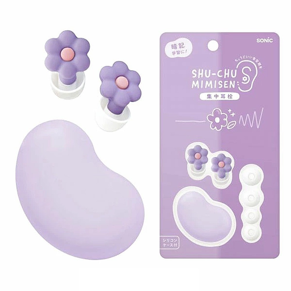 ｜買到吃手手｜日本 SONiC 花朵靜心耳塞 附收納盒 SP-2022-規格圖6