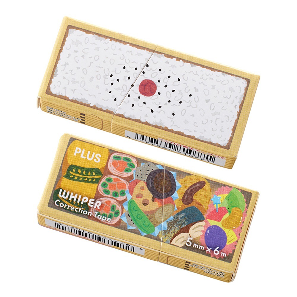 ｜買到吃手手｜普樂士 【限量】 紙盒修正帶~便當系列 52-336  PLUS-規格圖1