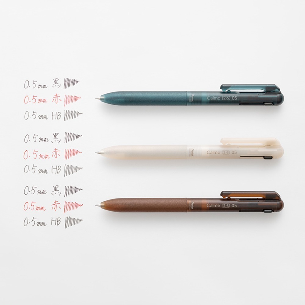 ｜買到吃手手｜飛龍 Calme 靜暮三用輕油性筆~透明色系 0.5mm XBXAW355 PENTEL-細節圖2