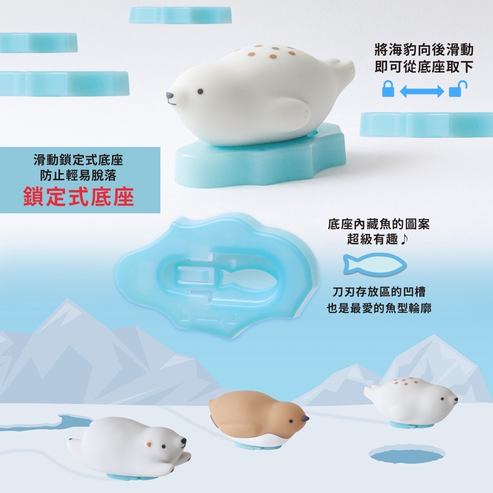 ｜買到吃手手｜普樂士【限量】海洋動物拆箱刀 PICO FRIENDS BC-021 PLUS-細節圖4