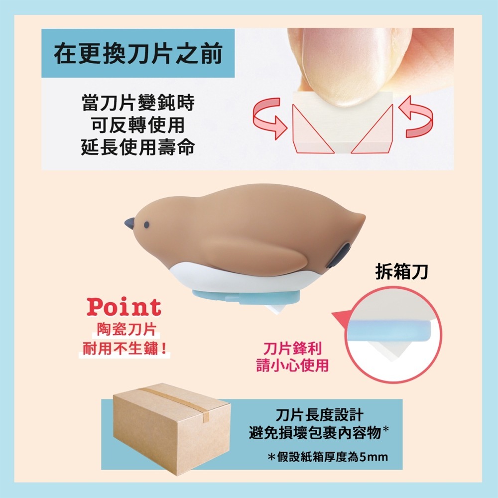 ｜買到吃手手｜普樂士【限量】海洋動物拆箱刀 PICO FRIENDS BC-021 PLUS-細節圖7