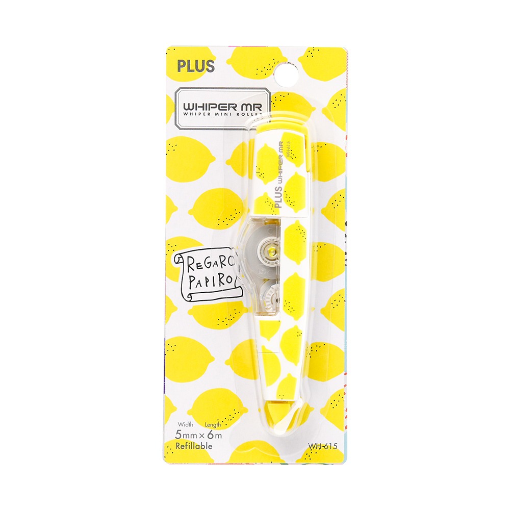 ｜買到吃手手｜ 普樂士 【限量】包裝紙系列~MR智慧型滾輪修正帶 PLUS-規格圖2